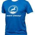 blaues HIRSCH-SPRUNG T-Shirt