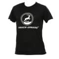 schwarzes HIRSCH-SPRUNG T-Shirt